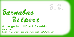 barnabas wilpert business card